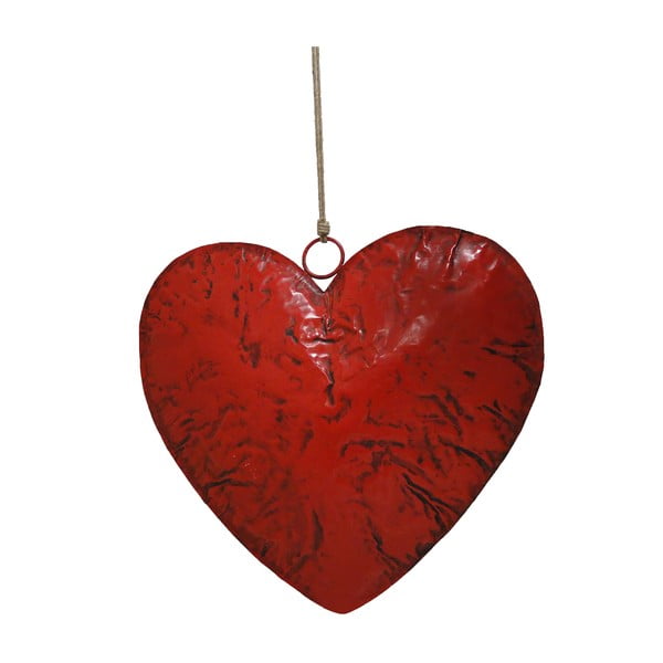 Závesná drevená dekorácia v tvare srdca Antic Line Hanging Heart