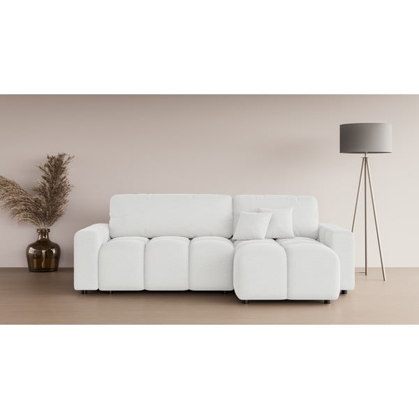 Biela rozkladacia rohová pohovka (variabilná) Luki – Ropez-image-1