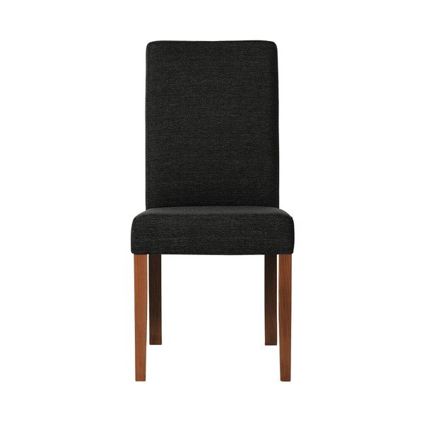 Čierna stolička s tmavohnedými nohami Ted Lapidus Maison Tonka-image-1