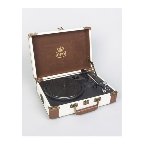 Béžovo-hnedý gramofón GPO Ambassador-image-1