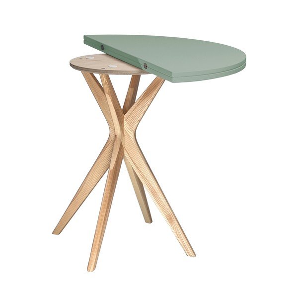 Okrúhly rozkladací jedálenský stôl 45x90 cm Jubi – Ragaba-image-2