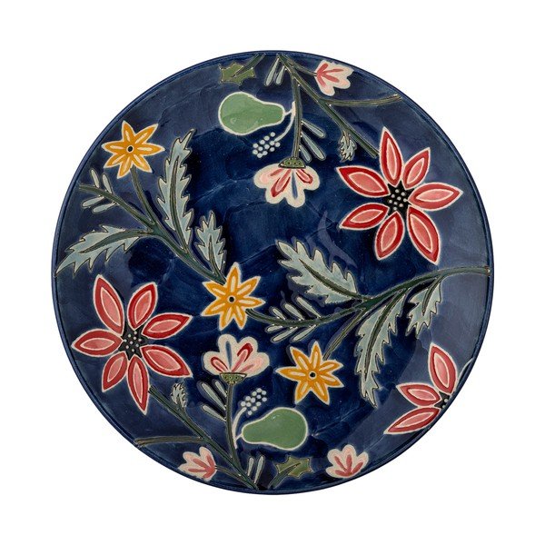 Tmavomodré dezertné kameninové taniere v súprave 4 ks ø 20,5 cm Meredith – Bloomingville