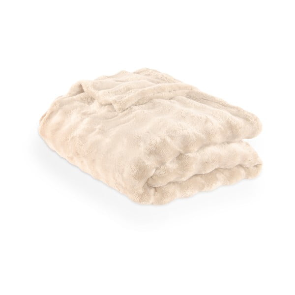 Slonovinová deka z mikroplyšu 150x200 cm Wave – Tiseco Home Studio