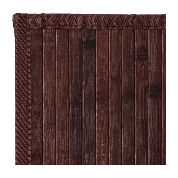 Tmavohnedý bambusový koberec 75x175 cm – Casa Selección-image-1
