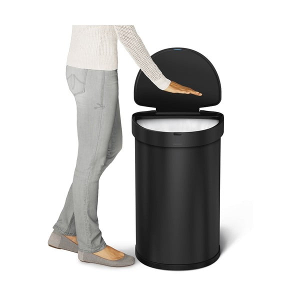 Bezdotykový odpadkový kôš z nerezovej ocele 45 l – simplehuman-image-1