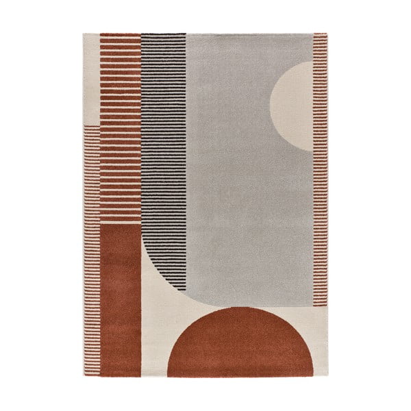 Červeno-sivý koberec 160x230 cm Gaia – Universal-image-4