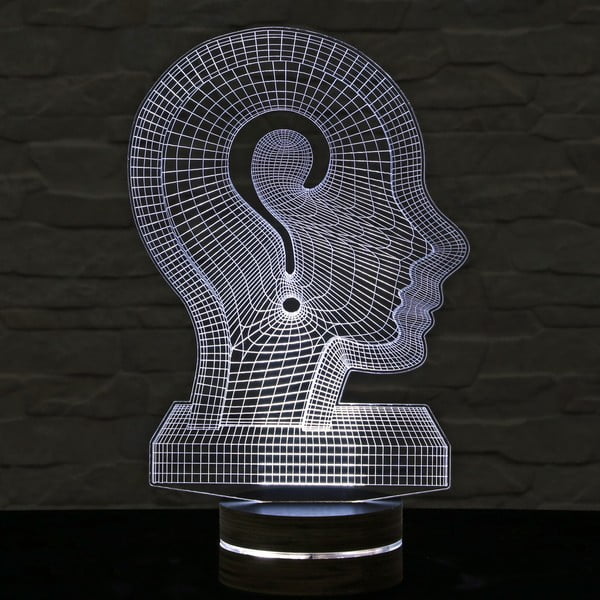 3D stolová lampa Head