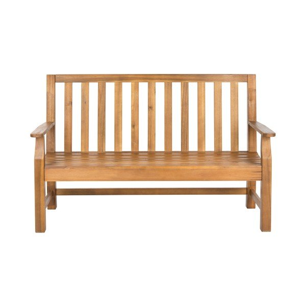 Hnedá záhradná lavica z akáciového dreva Safavieh Havana-image-2