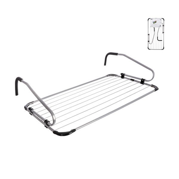 Závesný sušiak na bielizeň v striebornej farbe 10,5 m – Orion