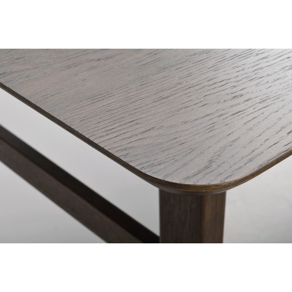 Hnedý jedálenský stôl v dubovom dekore Rowico Nagano, 205 x 95 cm-image-3