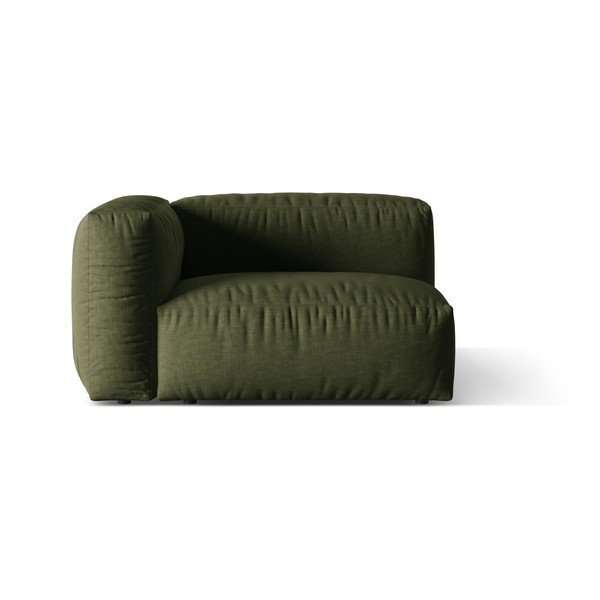 Zelený modul pohovky (ľavý roh) Martina – Micadoni Home