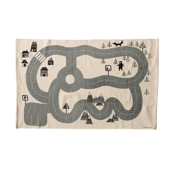 Detský bavlnený koberec Bloomingville Mini Farm, 100 × 150 cm