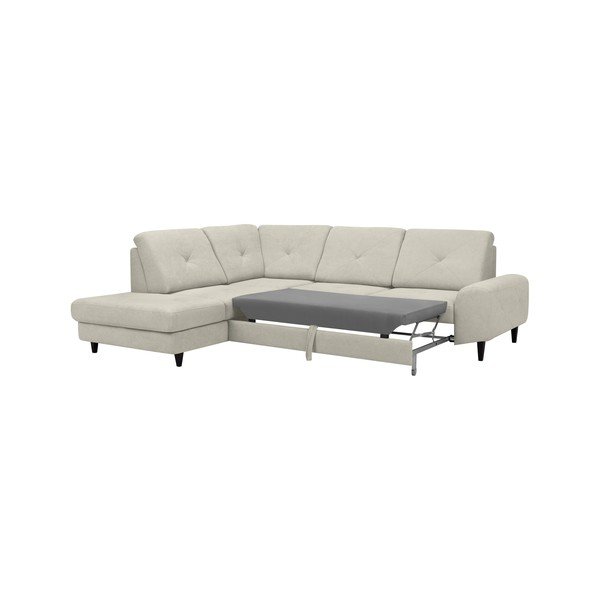 Béžová rohová rozkladacia pohovka Windsor & Co Sofas, ľavý roh Beta-image-3