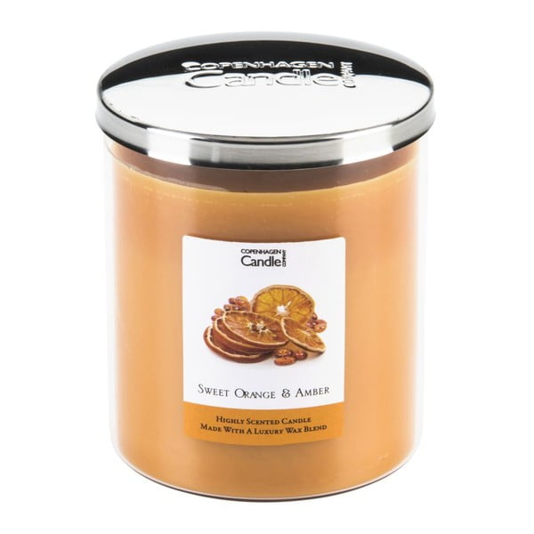 Aromatická sviečka s vôňou pomarančov a jantáru Copenhagen Candles Sweet, doba horenia 70 hodín