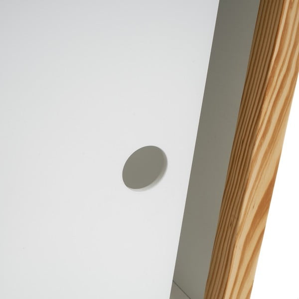 Biela detská knižnica s posuvnými dverami 70x77 cm – Casa Selección-image-4