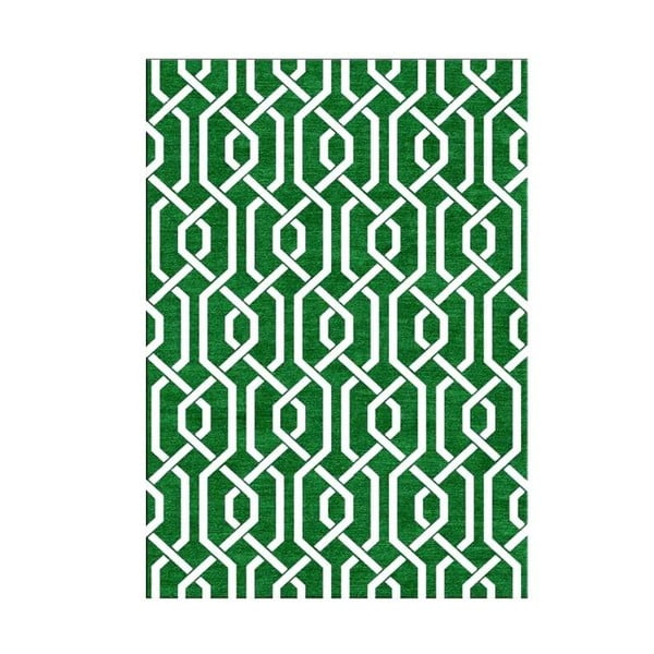 Ručně tkaný koberec Camila Green, 155x240 cm