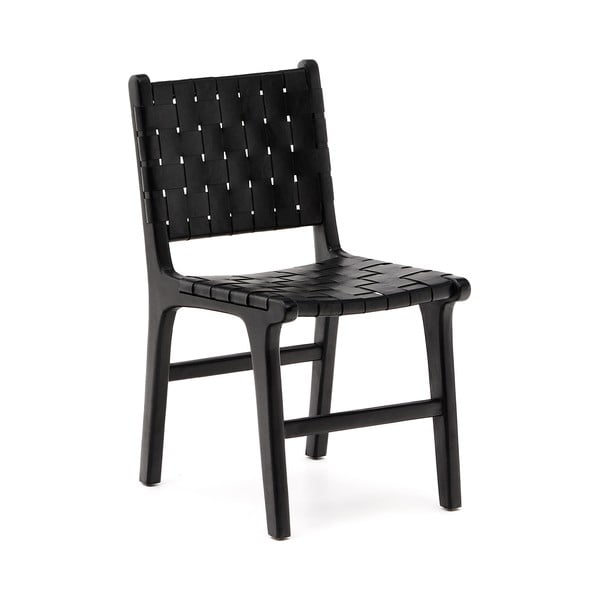 Čierna jedálenská stolička z mahagónového dreva Calixta – Kave Home