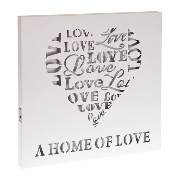 Svietiaca dekorácia Home Of Love, 40x40 cm