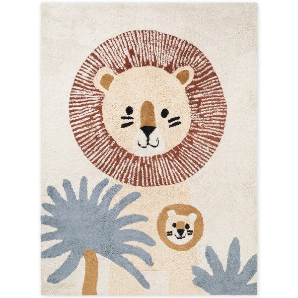 Krémovobiely prateľný/ručne tkaný bavlnený detský koberec 140x200 cm Snuggle Leander – Hanse Home