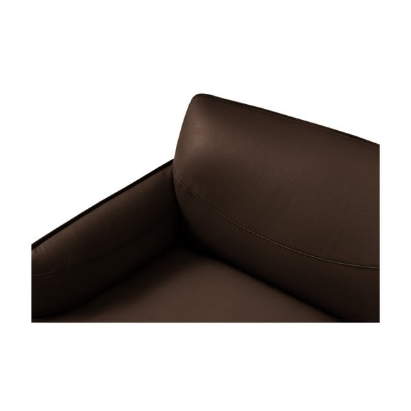 Hnedé kožené kreslo Windsor & Co Sofas Neso-image-4