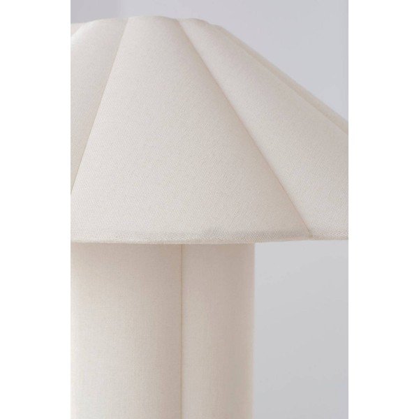 Krémovobiela ľanová stolová lampa (výška  38 cm) Gerd – Jotex-image-3