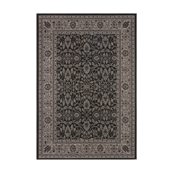 Čierno-béžový vonkajší koberec NORTHRUGS Konya, 140 x 200 cm