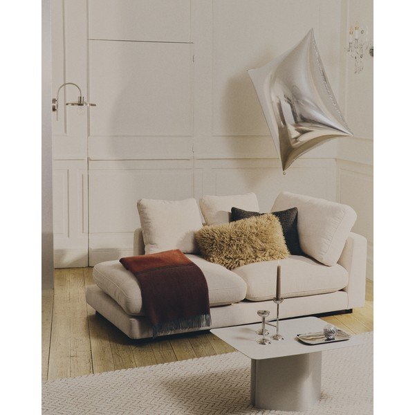 Nástenné svietidlo v striebornej farbe ø 27 cm Nuvira – Kave Home-image-3