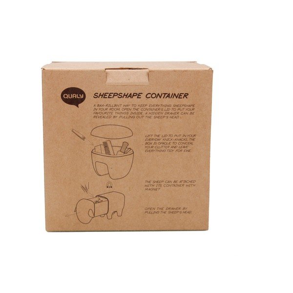 Transparentná viacúčelová dóza v tvare ovečky Qualy&CO Sheepshape Container-image-2
