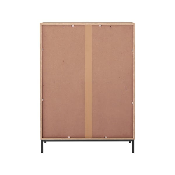 Skrinka v dekore duba v prírodnej farbe 80x110 cm Celine - Støraa-image-3