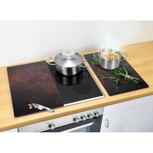 Kryty na sporák z tvrdeného skla v súprave 2 ks 52x30 cm Rosemary - Allstar-image-1