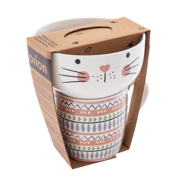 Porcelánová súprava hrnčeka a misky 2 ks 350 ml – Orion-image-4