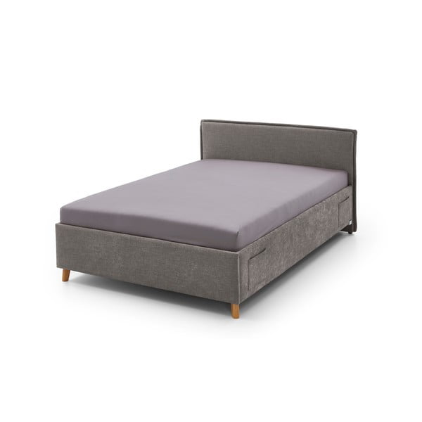 Sivá detská posteľ s úložným priestorom 90x200 cm Fun – Meise Möbel
