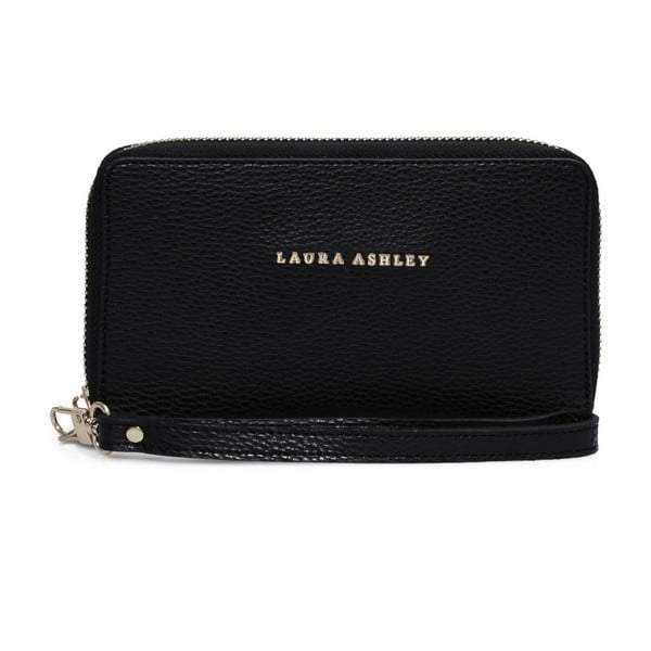 Čierna peňaženka z koženky Laura Ashley Babmaes