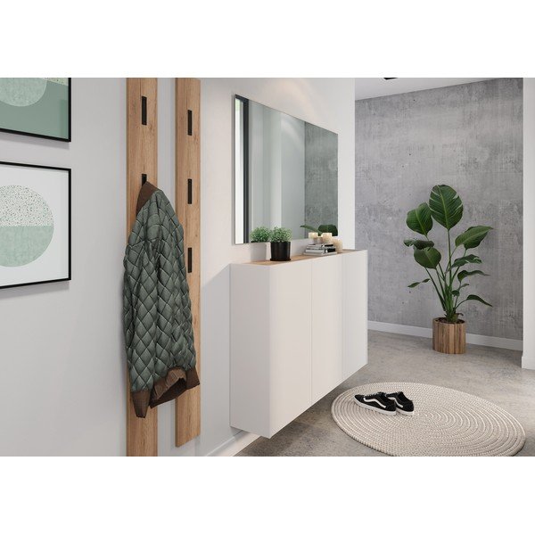 Krémová skrinka v dekore duba 138x87x25 cm Libbiano – Germania-image-4