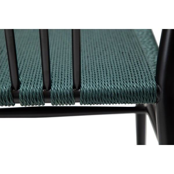 Čierno-tyrkysovomodrá jedálenská stolička Sava – DAN-FORM Denmark-image-1