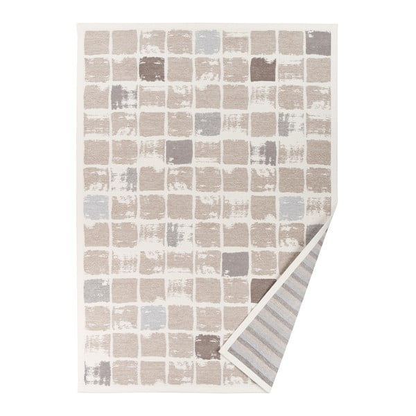 Béžový vzorovaný obojstranný koberec Narma Telise, 140 x 200 cm