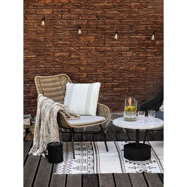 Béžovohnedý obojstranný vonkajší koberec z recyklovaného plastu Green Decore Afra, 90 x 150 cm-image-3