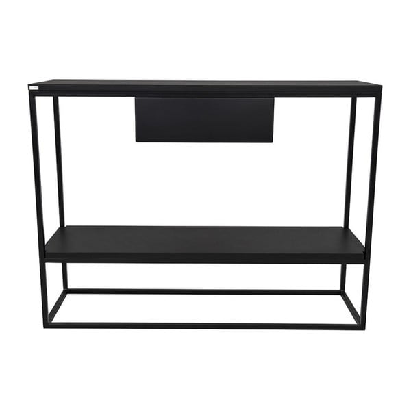 Čierny konzolový stolík Take Me HOME Lubin, 100 × 30 cm