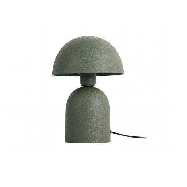 Zelená stolová lampa s kovovým tienidlom (výška 30 cm) Boaz – Leitmotiv