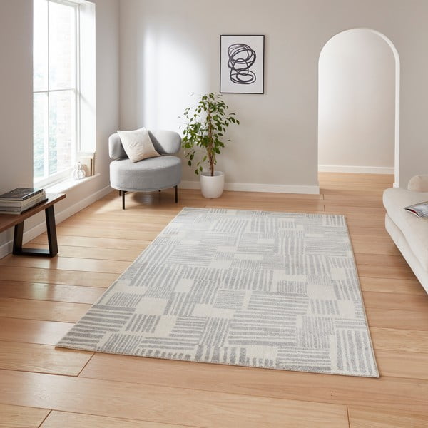 Svetlosivý koberec 120x170 cm Blocks – Catherine Lansfield-image-2