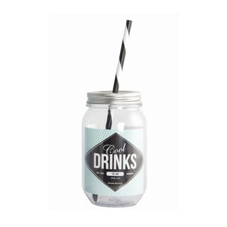 Pohár s viečkom a slamkou House Doctor Good Drinks, 550 ml