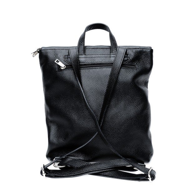 Čierny kožený batoh Isabella Rhea-image-3
