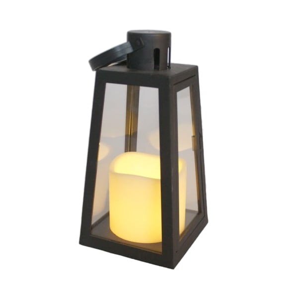 Čierny LED lampáš (výška 20 cm) - Dakls