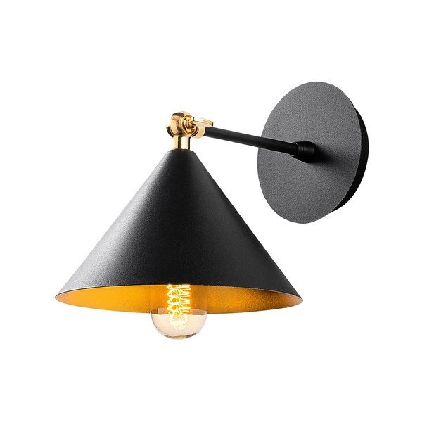 Čierne nástenné svietidlo Berceste – Opviq lights-image-2