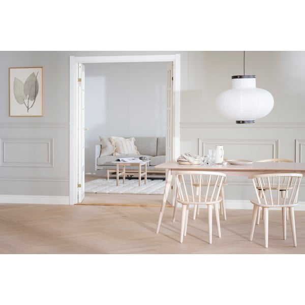 Rozkladací jedálenský stôl s doskou v dubovom dekore 190x90 cm Yumi - Rowico-image-2