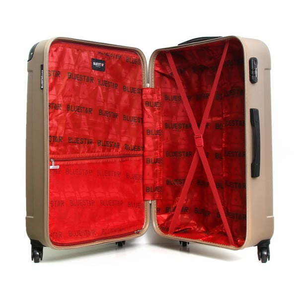 Cestovný kufor v zlatobéžovej farbe na kolieskach Bluestar, 32 l-image-4