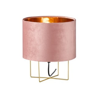 Ružová stolová lampa Fischer & Honsel Aura, výška 32 cm