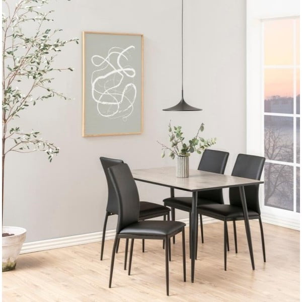 Čierno-hnedý jedálenský stôl Actona Wilma, 120 × 80 cm-image-1