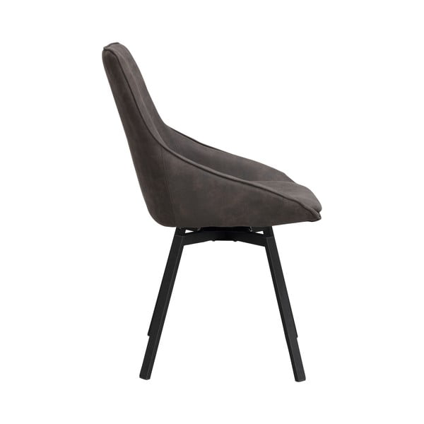 Sivá otočná stolička Alison - Rowico-image-3