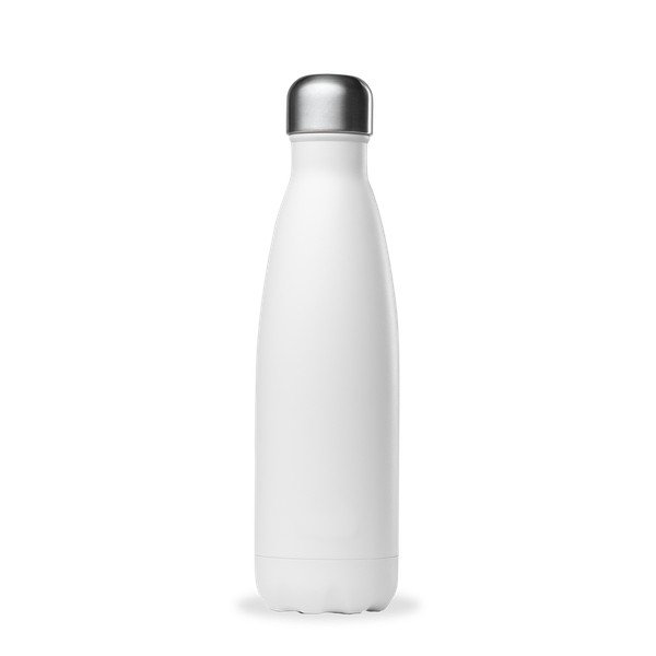 Biela cestovná nerezová fľaša 500 ml Matt - Qwetch-image-2